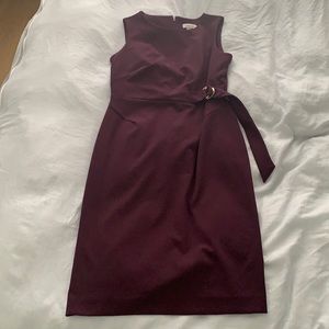 Calvin Klein A-Line Dress, Eggplant